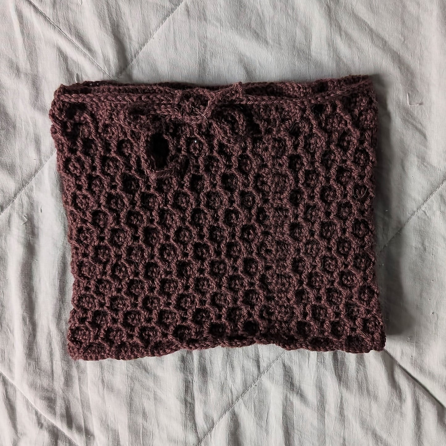 Handmade Crochet Mini Skirt/ Tube Top with Drawstring